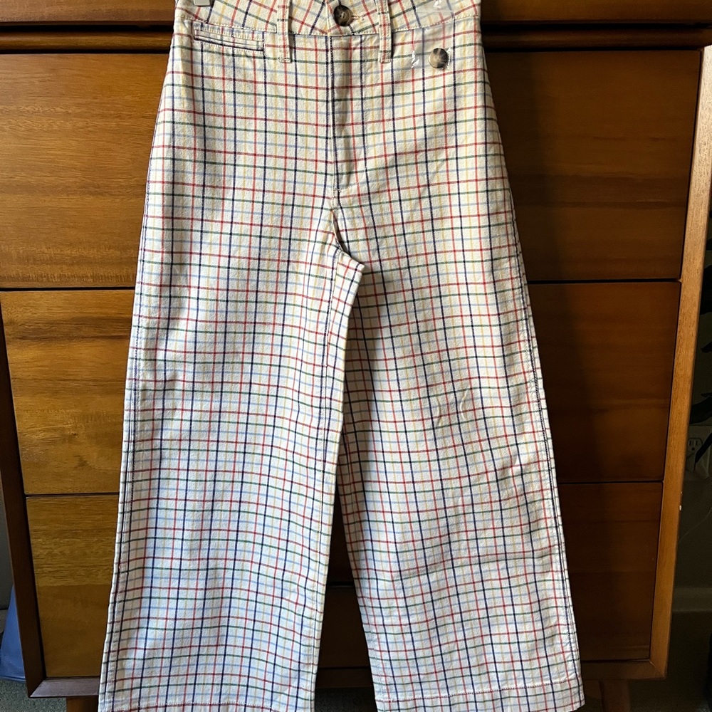 Madewell Emmett Windowpane Wide Leg Crop Pants 23